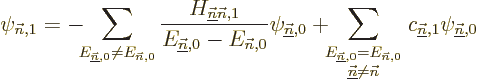 \begin{displaymath}
\psi_{{\vec n},1} = - \hspace{-5pt} \sum_{E_{\underline{\ve...
...vec n}}}
c_{\underline{\vec n},1} \psi_{\underline{\vec n},0}
\end{displaymath}